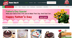Desktop Screenshot of flowershop18.in